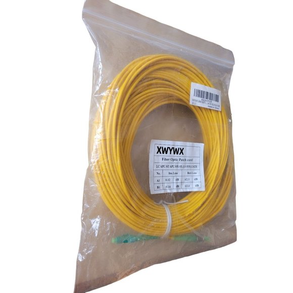**NEW** XWYWX 50M/165FT LC/APC to ST/APC SM SX LSZH 3.0mm Indoor Fiber Optic - Picture 6 of 6